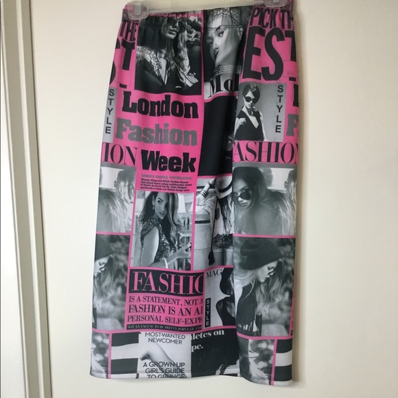 Magazine Pencil Skirt…Sz 3X - Picture 2 of 7